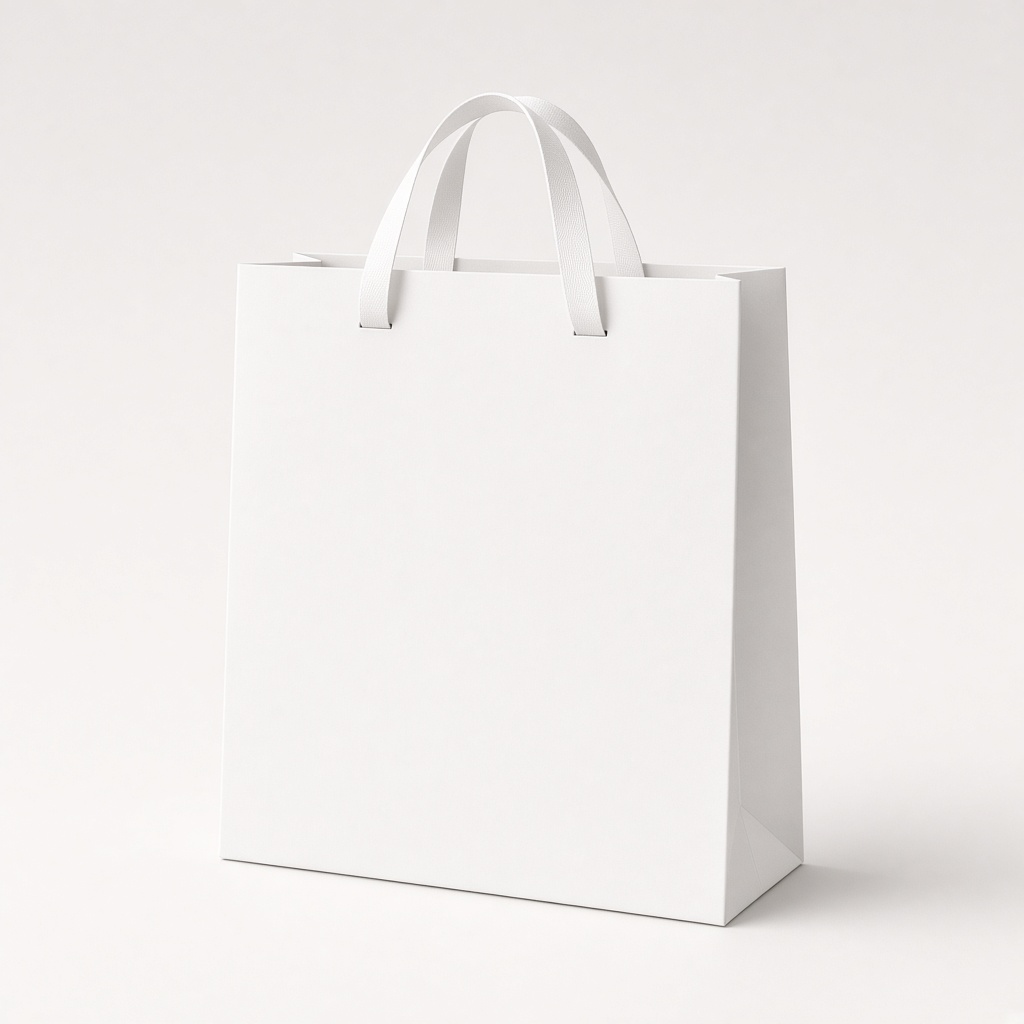 White Paper Shopping Bag